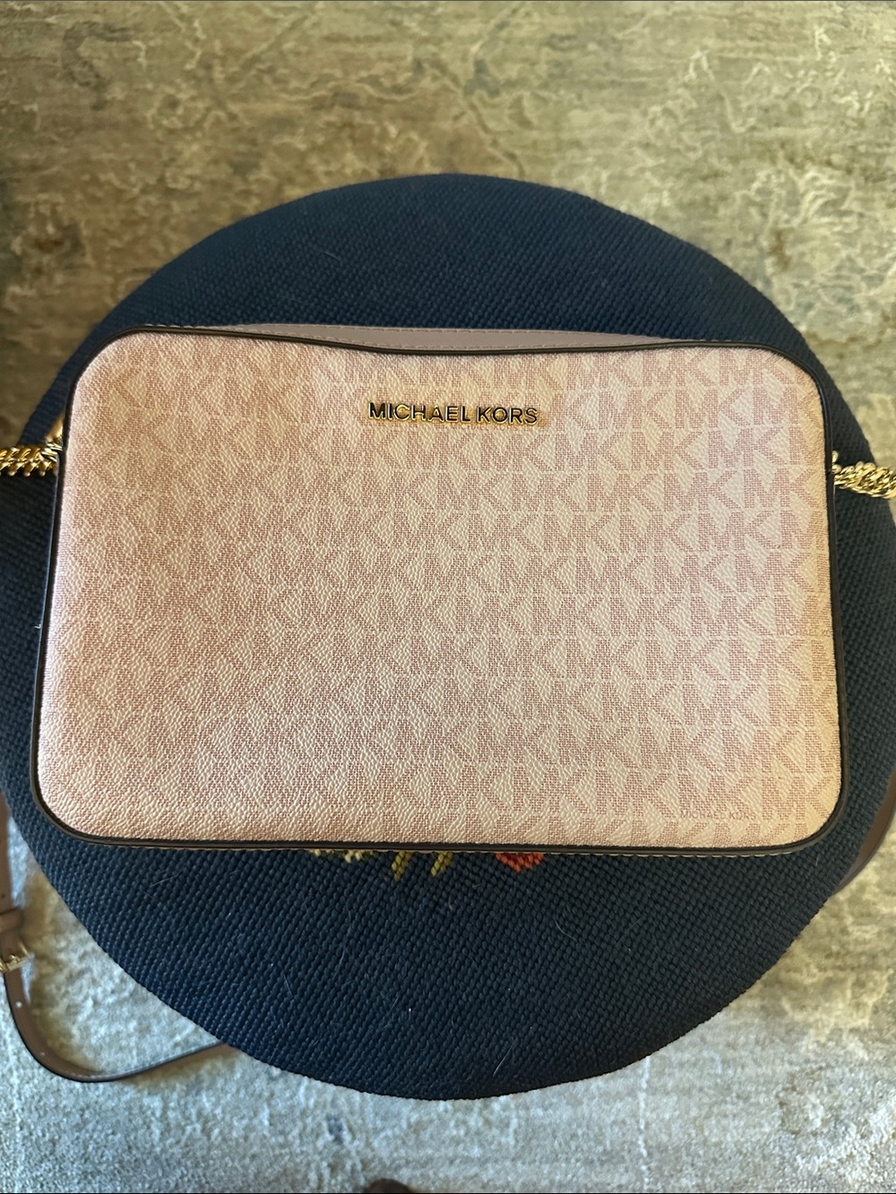 Michael Kors Blush Pink Logo Crossbody Bag